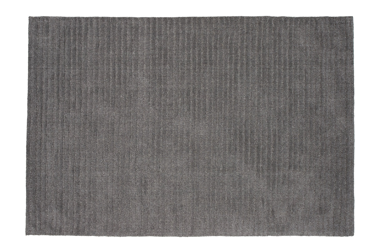 Produktbillede af Tibur Tæppe i uld 200 x 300 cm. tre valgfrie farver Mørkegrå på tilbud i høj kvalitet