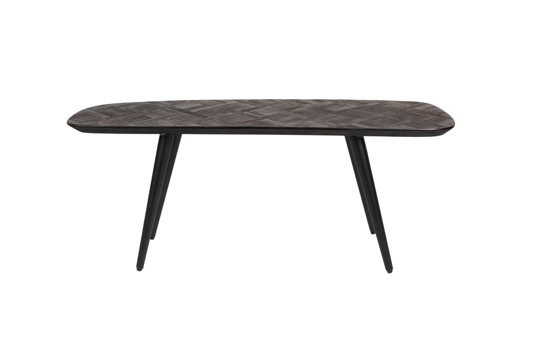 WHITE LABEL LIVING Webster bænk rektangulær brun genbrugs teaktræ 118x37