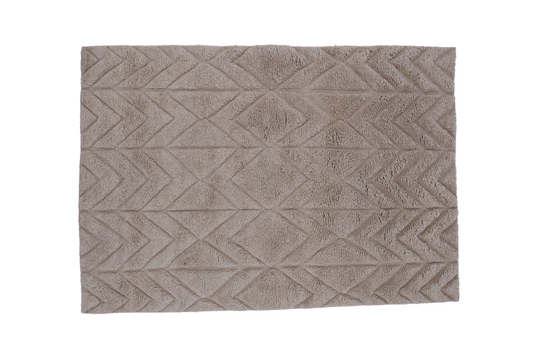 VIND COLLECTION Zoewool gulvtæppe rektangulær beige uld 400300