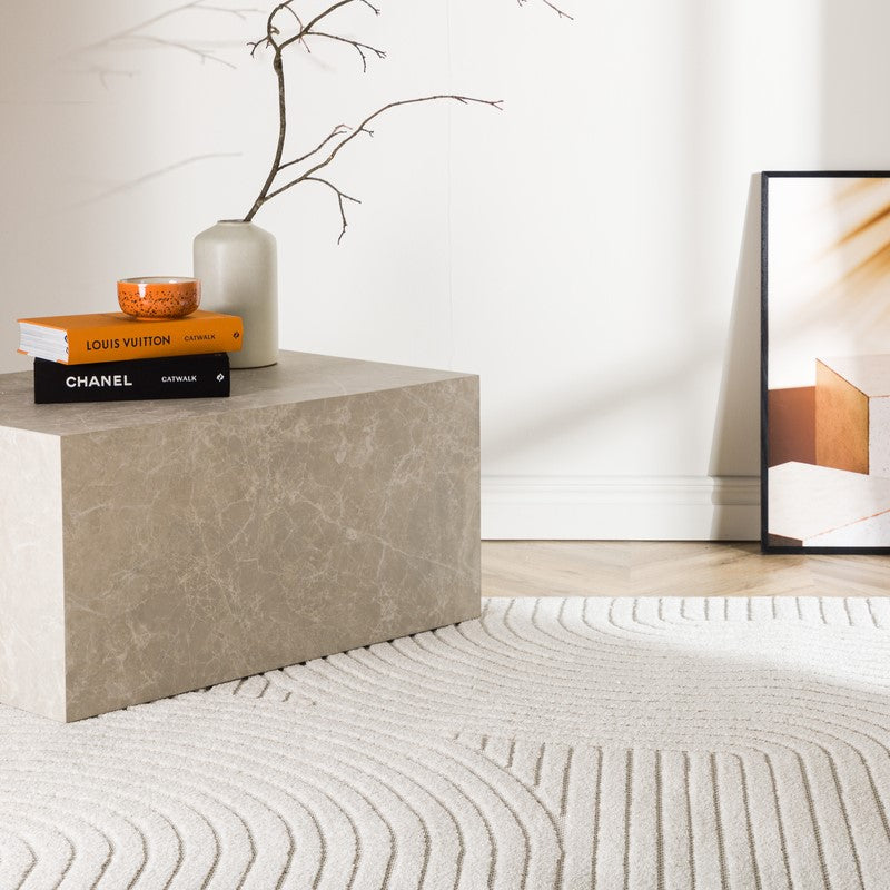 Produktbillede af Frosty- Tæppe i hvid polypropen 160 x 230 cm. på tilbud i høj kvalitet