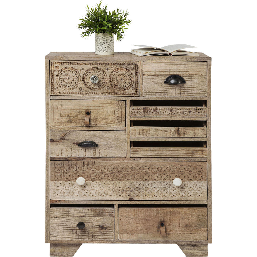 KARE DESIGN Puro kommode mangotræ og MDF m. 10 skuffer