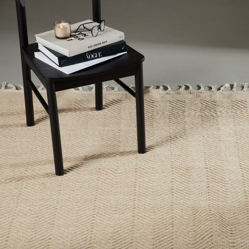 Produktbillede af Bifrost Tæppe i beige uld 160 x 230 cm. på tilbud i høj kvalitet