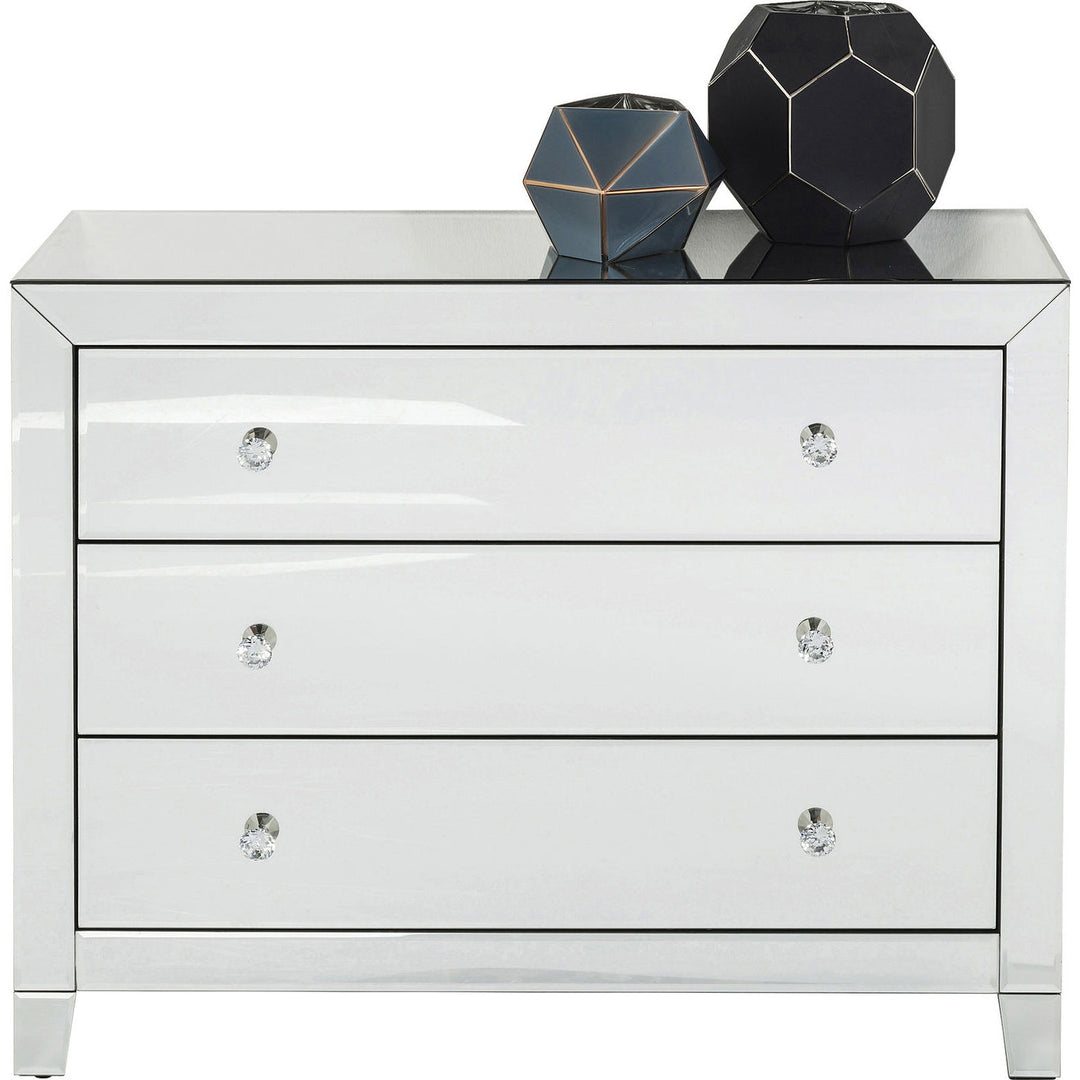 KARE DESIGN Luxury kommode spejlglas m. 3 skuffer
