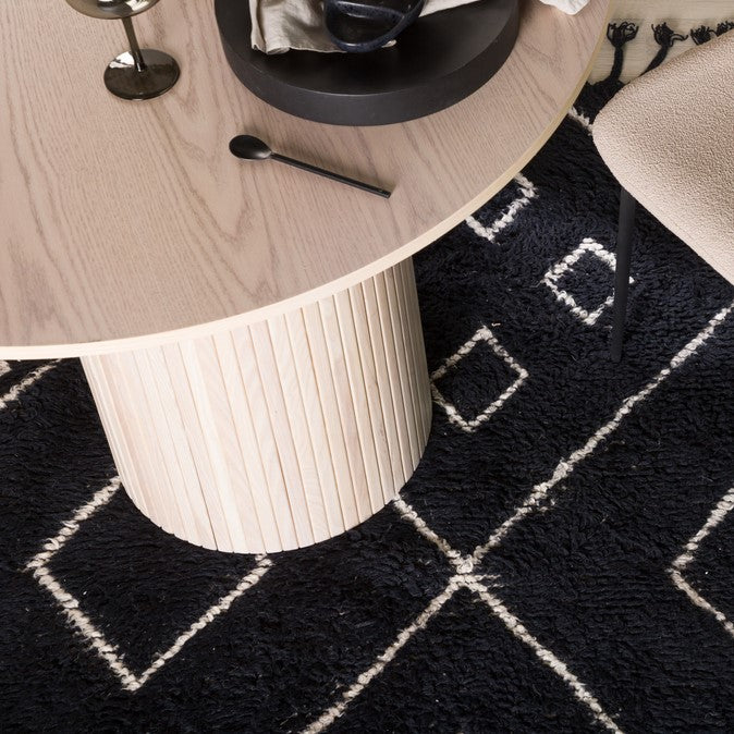 Produktbillede af Nighty- Tæppe i sort uld 250 x 350 cm. på tilbud i høj kvalitet