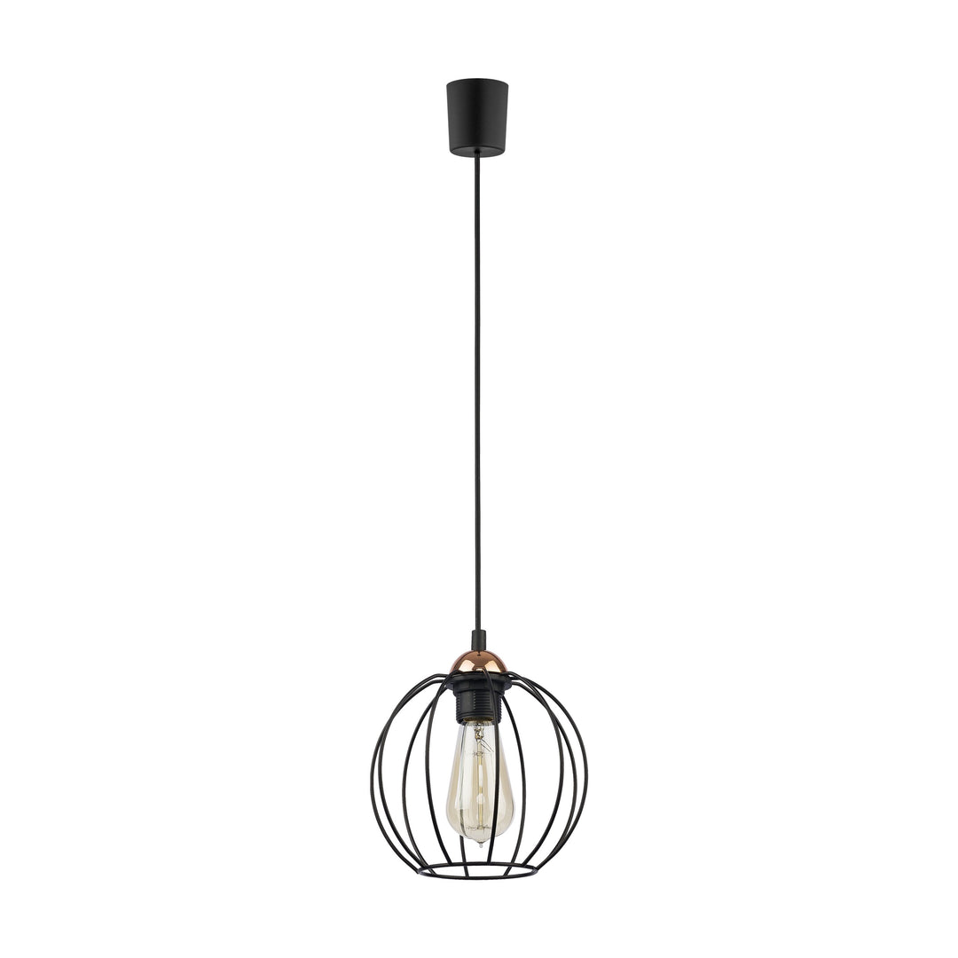 TK Galaxy loftlampe Stor kobber og sort metal