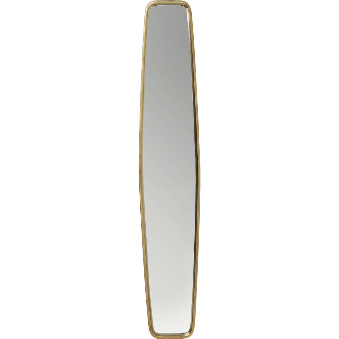 KARE DESIGN Clip Brass vægspejl rektangulær spejlglas og messing aluminium 177x32