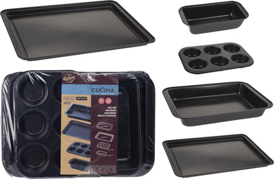 Bagesæt metal 4 dele - Non stick ❤ Kæmpe udvalg i Bolig og Haven ❤ Billig fragt og hurtig levering 2 - 5 hverdage - Varenummer: BGH-47865873793354 / Ean: '8718158905208 på lager - Udsalg på Alle produkter (Lagerbeholdning er større end 1) Spar op til 65% - Over 1312 kendte brands på udsalg