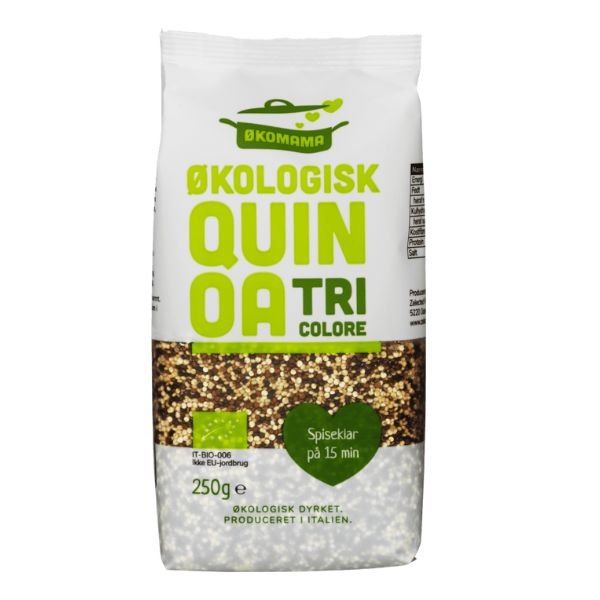 Økomama Quinoa Tricolore 250g ✔ Kæmpe udvalg i Zelected ✔ Billig fragt og hurtig levering 2 - 5 hverdage - Varenummer: BAR-695946 / Ean: på lager - Udsalg på Delikatesser - Kolonial - Pasta Spar op til 58% - Over 350 kendte brands på udsalg