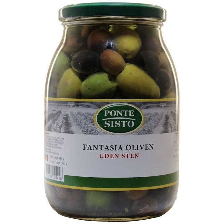 Produktbillede af Oliven Fantastia U/sten 940 g på tilbud – premium kvalitet og detaljer