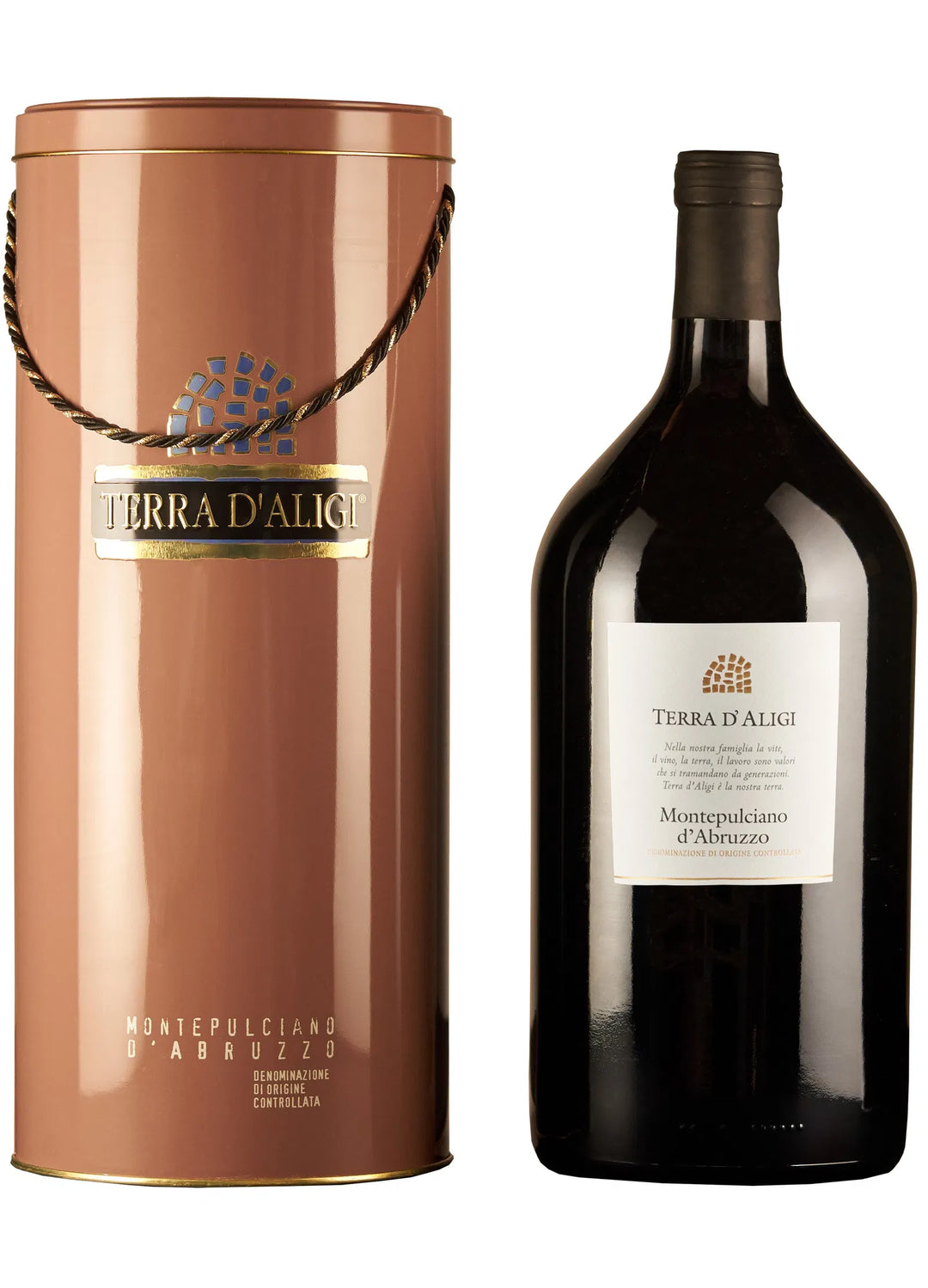 Montepulciano d Abruzzo Doc 3 L Stålrør Terra d Aligi