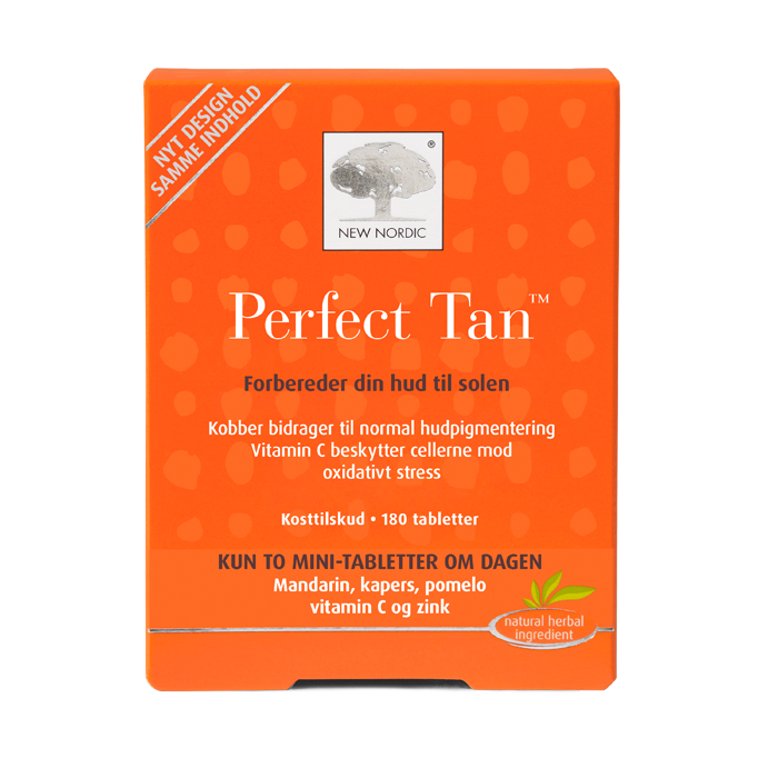 Produktbillede af New Nordic Skin Care Perfect Tan 180 tabl. på tilbud