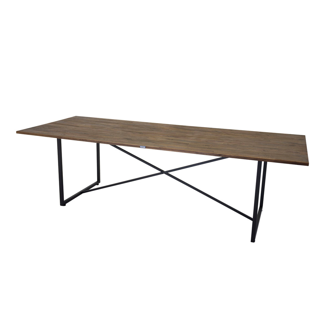 VENTURE DESIGN Padang spisebord brun teaktræ og metal 250x100