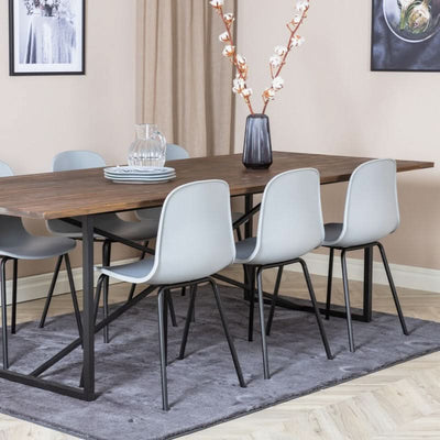 tilbud på Pucol spisebord i teaktræ og metal, 100 x 250 cm. Billigt udsalg! Hurtig levering: 1-2 hverdage. Varenummer: 3NDC-5454. Spar op til 54%.