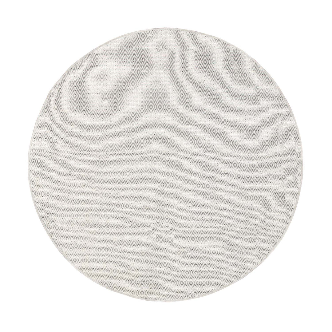 VENTURE DESIGN Julana gulvtæppe beige uld og polyester Ø200