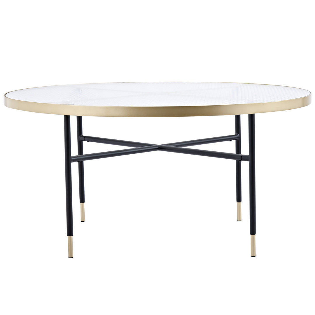 VENTURE DESIGN Bubbles sofabord glas og metal Ø98