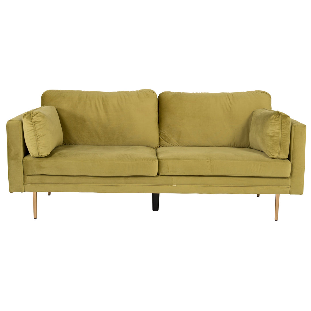 VENTURE DESIGN Boom 3 pers. sofa grøn polyester og metal