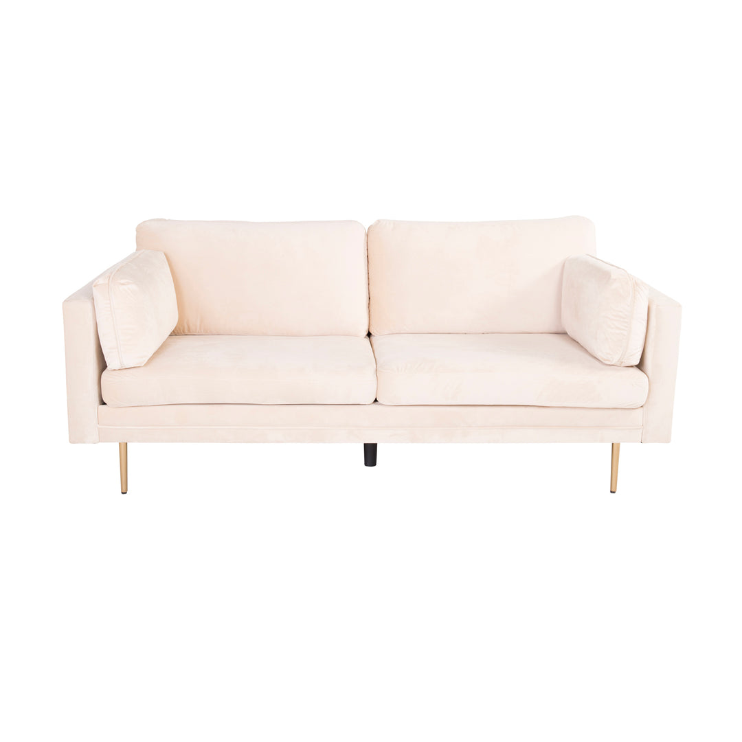 VENTURE DESIGN Boom 3 pers. sofa creme polyester og metal