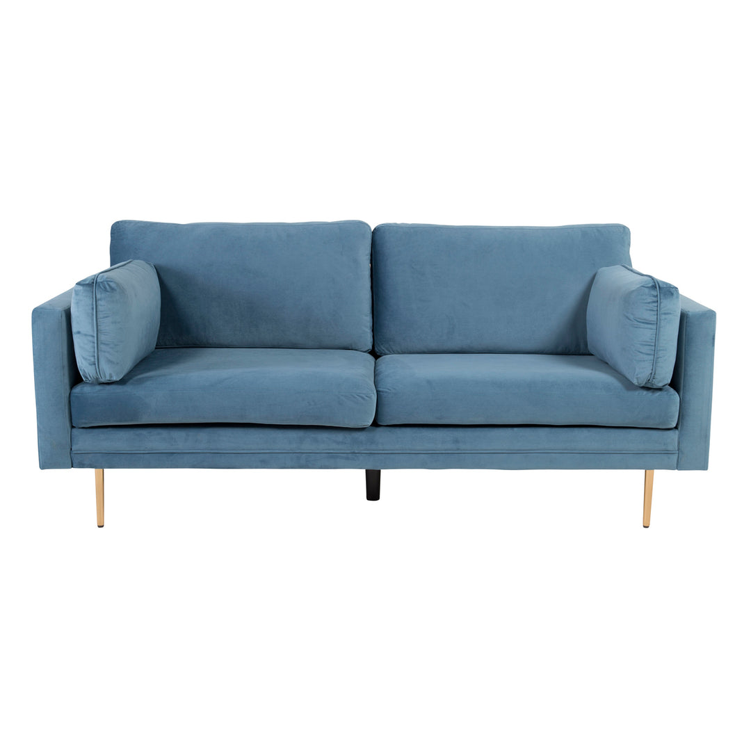 VENTURE DESIGN Boom 3 pers. sofa blå polyester og metal