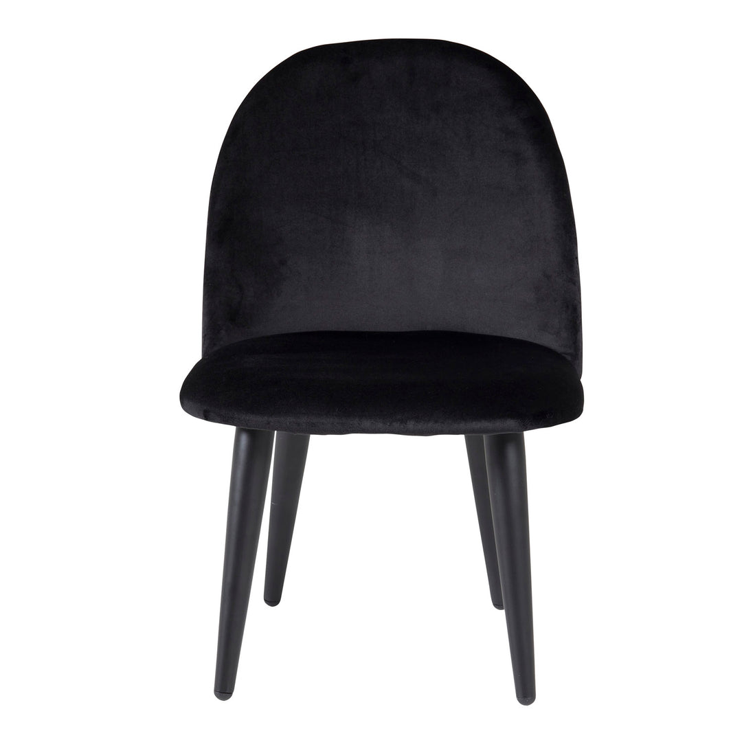 VENTURE DESIGN Velvet Chair XXS børnestol sort velour og metal