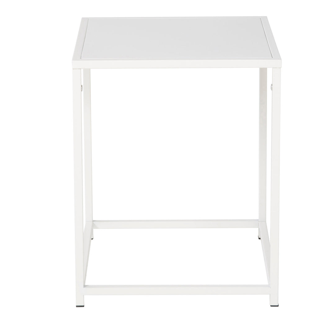 VENTURE DESIGN Staal sidebord hvid stål