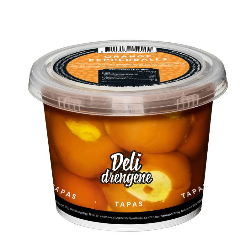 Produktbillede af Orange Pebre Med Honning-sennep Ost 270g 160g Drænet på tilbud i premium kvalitet