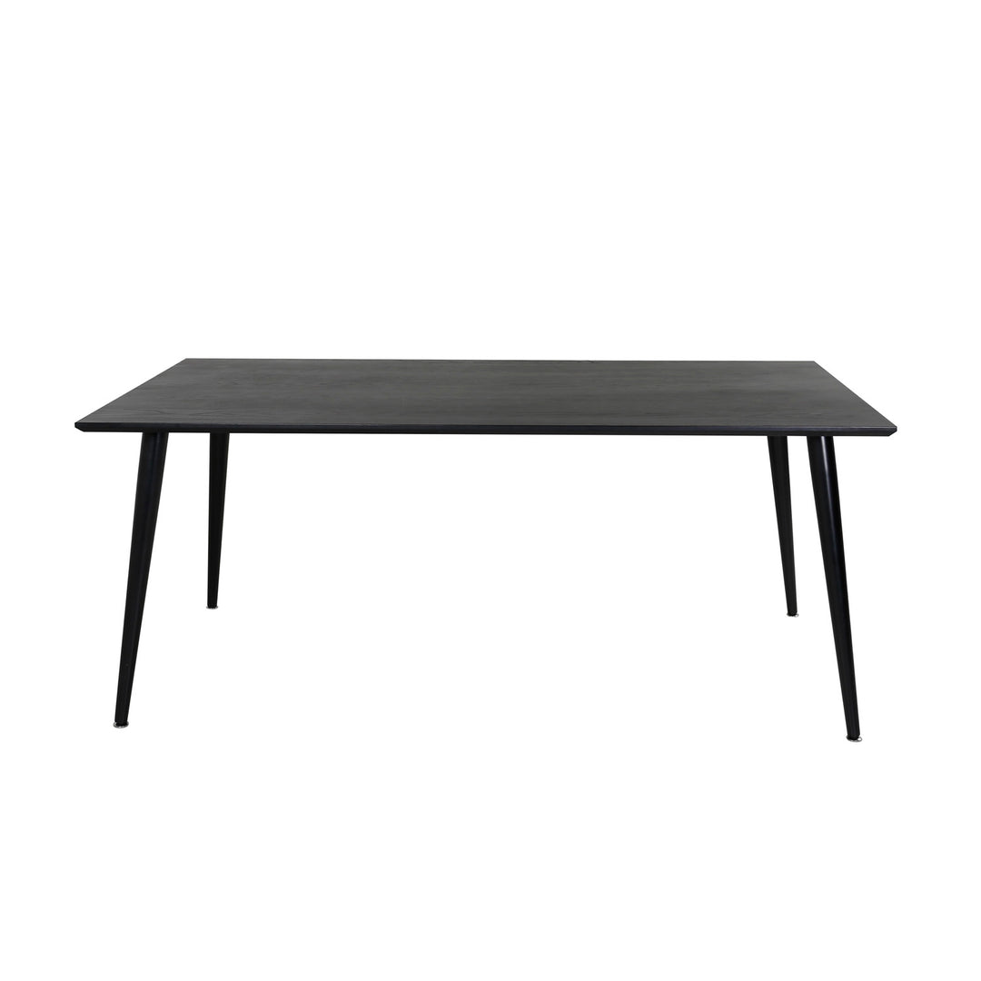 Produktbillede af VENTURE DESIGN Dipp spisebord sort MDF og sort metal 180x90 i premium kvalitet