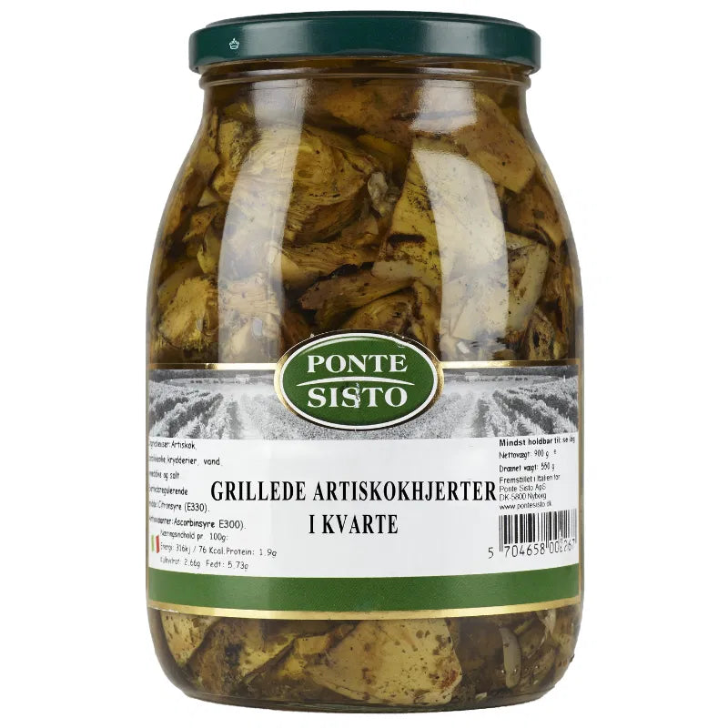 Artiskokhjerter Kvarte Grillede 1 Kg