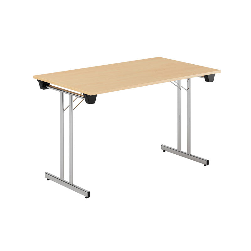 Produktbillede af Dinner Style 120x70cm Sammenklappeligt bord Bøg-krom på tilbud