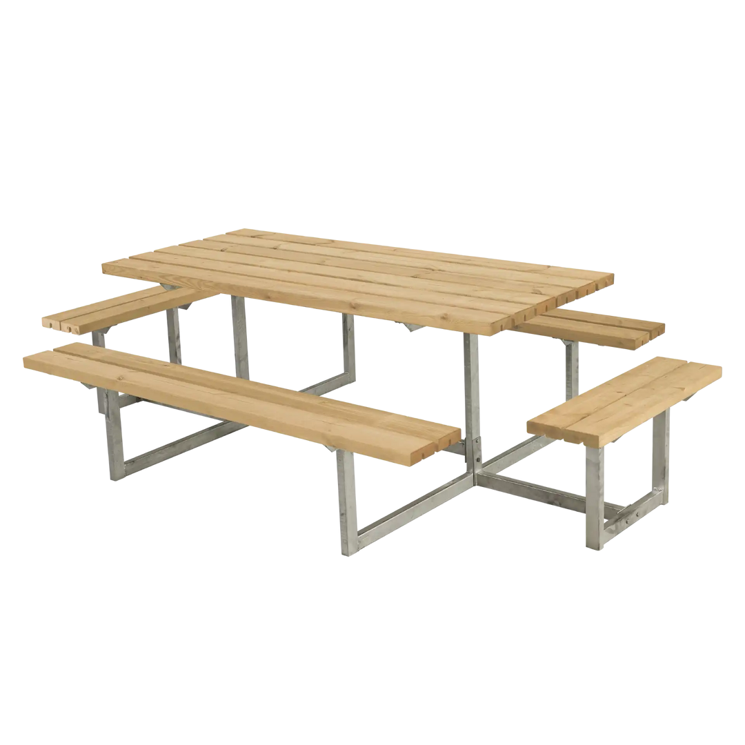 Produktbillede af PLUS BASIC BORD/BÆNKESÆT M/2 PÅBYGNINGER THERMOWOOD ® 260 i premium kvalitet