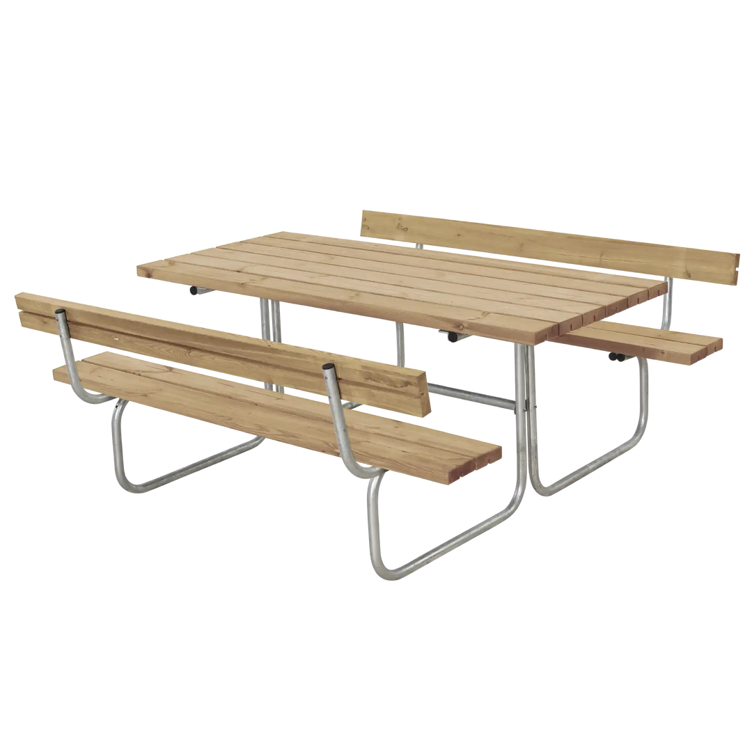 Produktbillede af PLUS CLASSIC BORD/BÆNKESÆT M/2 RYGLÆN THERMOWOOD ® 177 i premium kvalitet