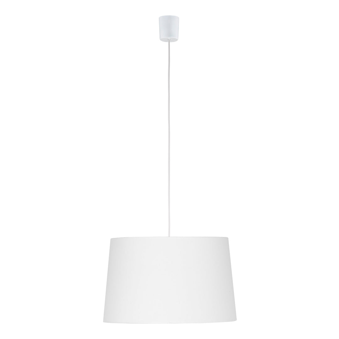TK Maja loftlampe hvid stof og hvid plastik