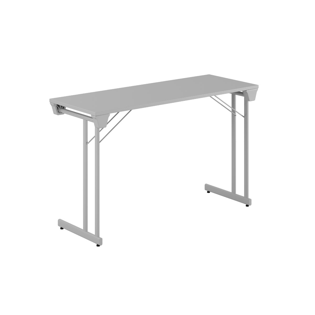 Produktbillede af Kongress Style 120x45cm Sammenklappeligt bord Grå-grå på tilbud