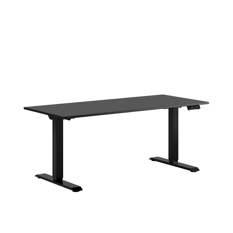 Produktbillede af Premium Hæve/Sænkebord m/2 motorer 160x70cm Sort sort på tilbud