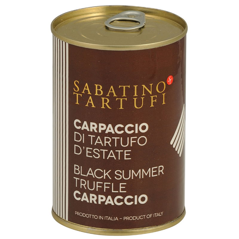 Produktbillede af Trøffel Carpaccio 100% Sort Ds 400 g på tilbud i brug