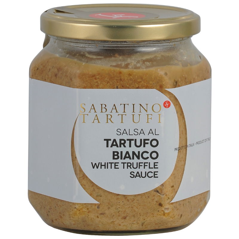 Produktbillede af Trøffelsauce Hvid 500 g på tilbud i brug