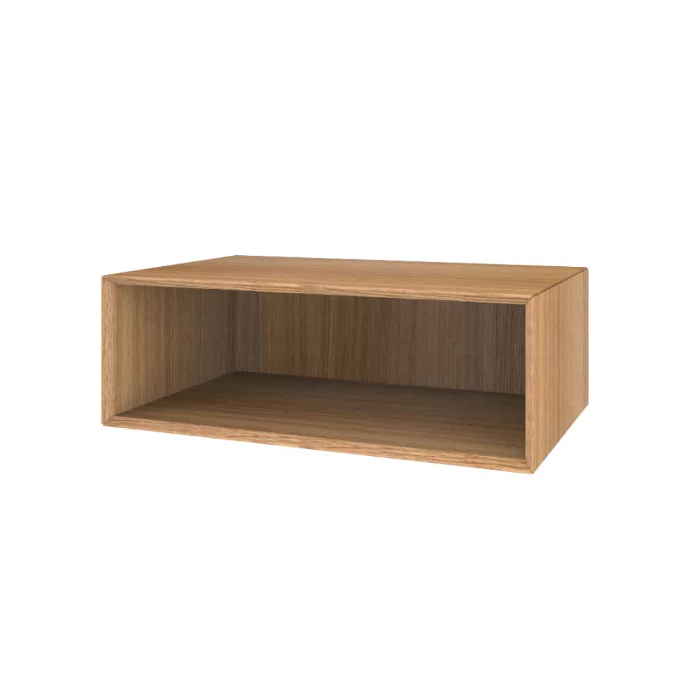 Produktbillede af The Wood Box 1958 Sengebord Hvid Olieret eg finér på tilbud i høj kvalitet