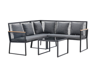Venture Home - Lounge sæt, sort ❤ Kæmpe udvalg i Venture Home ❤ Billig fragt og hurtig levering 2 - 5 hverdage - Varenummer: BGH-47935032754506 / Ean: '7340220812001 på lager - Udsalg på Alle produkter (Lagerbeholdning er større end 1) Spar op til 58% - Over 1312 kendte brands på udsalg