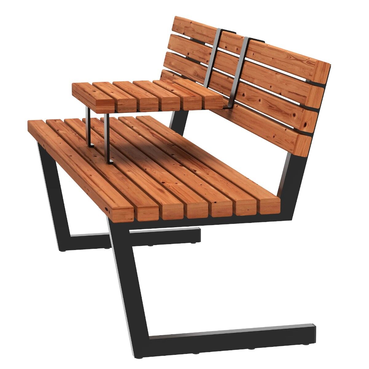 Produktbillede af Relax Bænk inkl. hængebord ThermoWood Thermowood på tilbud