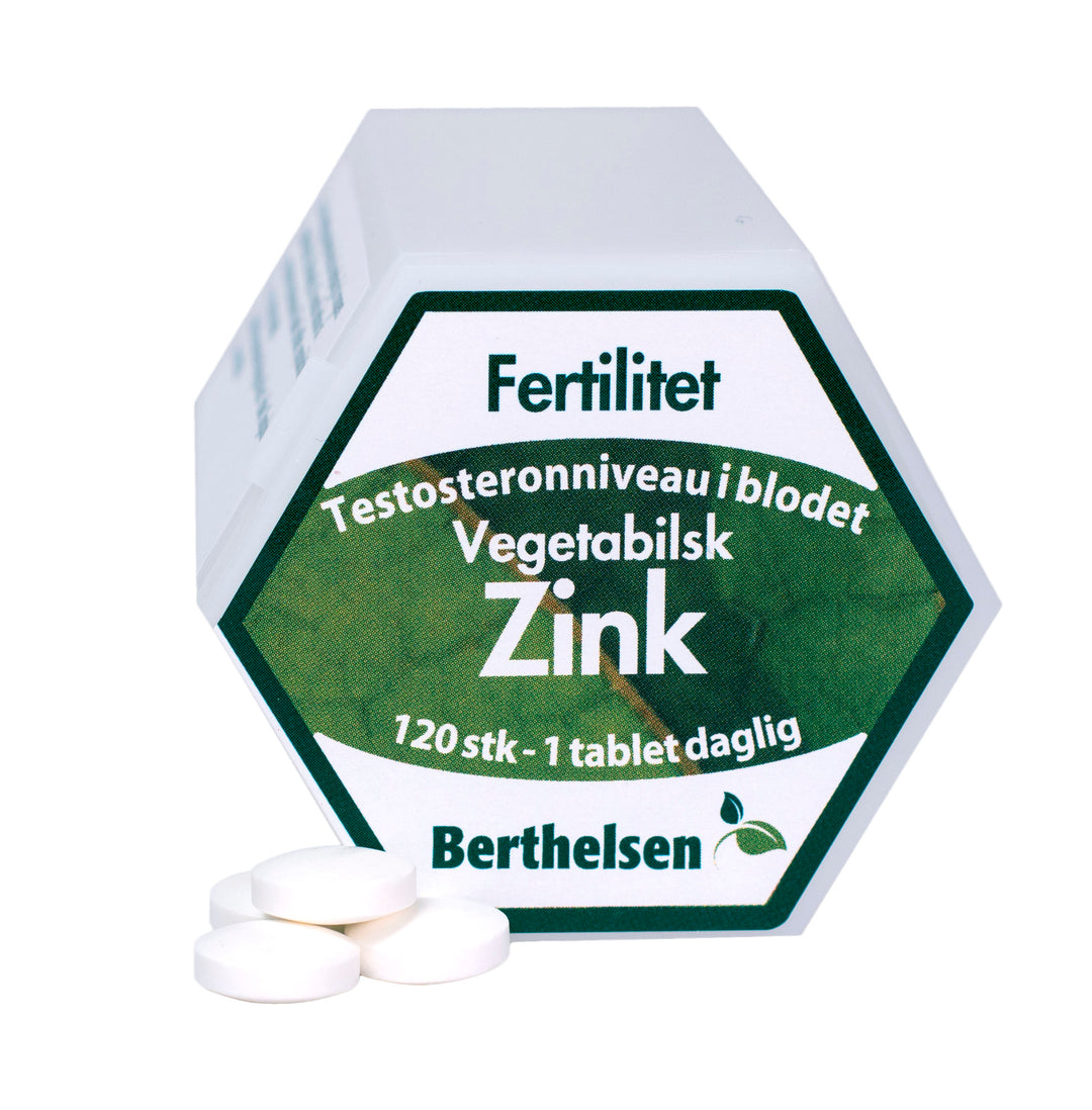 Produktbillede af Berthelsen Zink 20 mg 120 tab. på tilbud