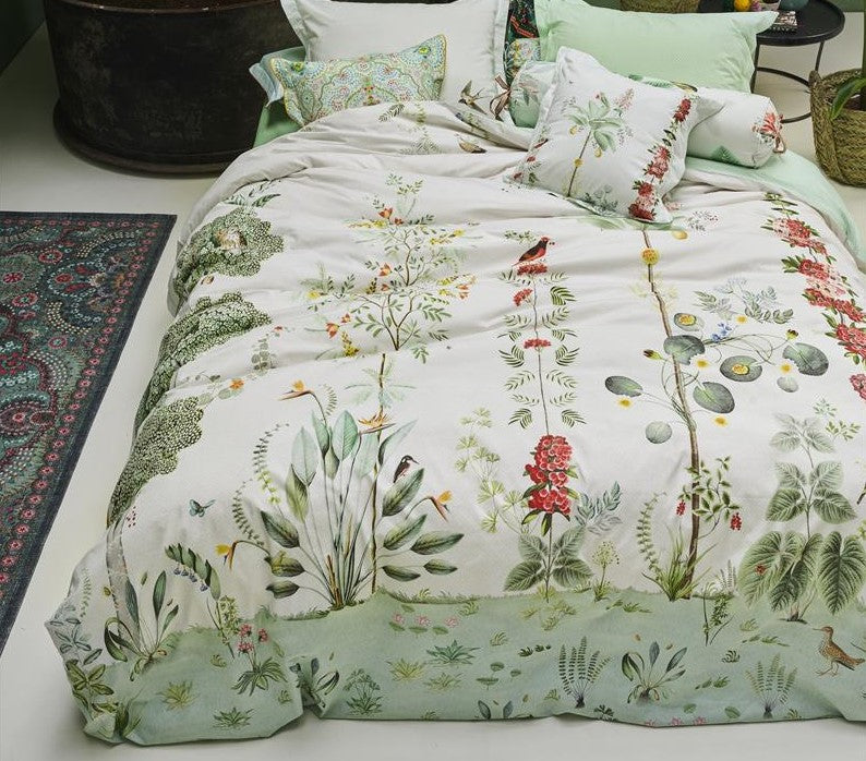 Produktbillede af Pip studio Sengetøj Babylons garden white-140 x 200 + 60 x 63 på tilbud i høj kvalitet