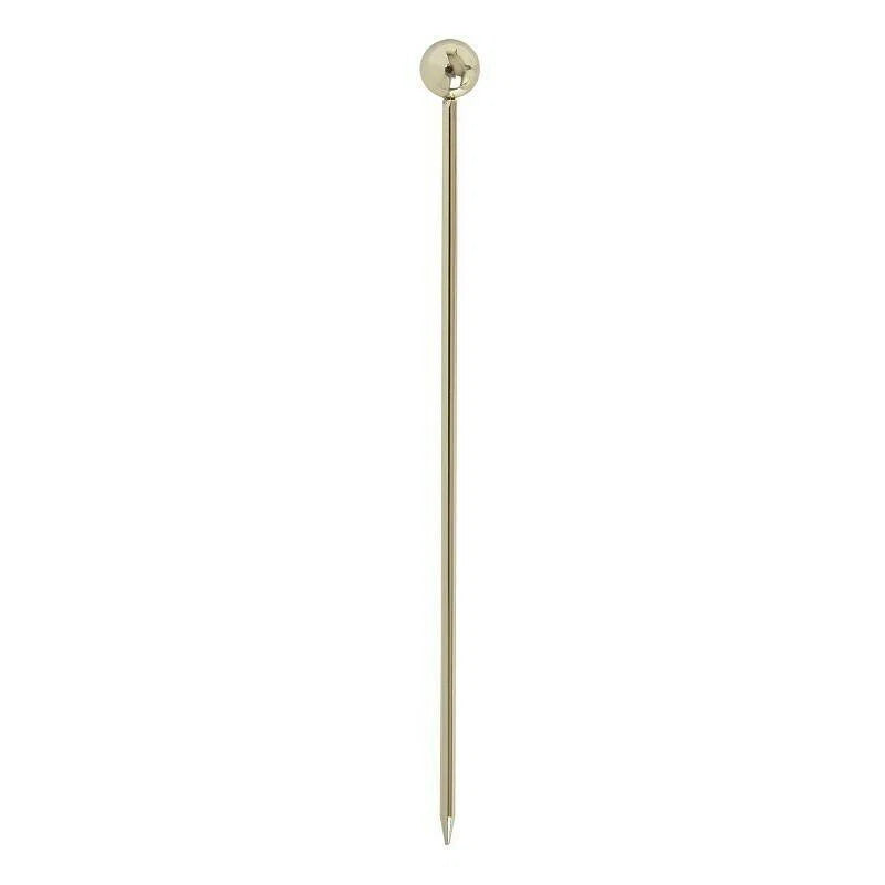 Ball Garnish Drinkspind Pk10 Guld