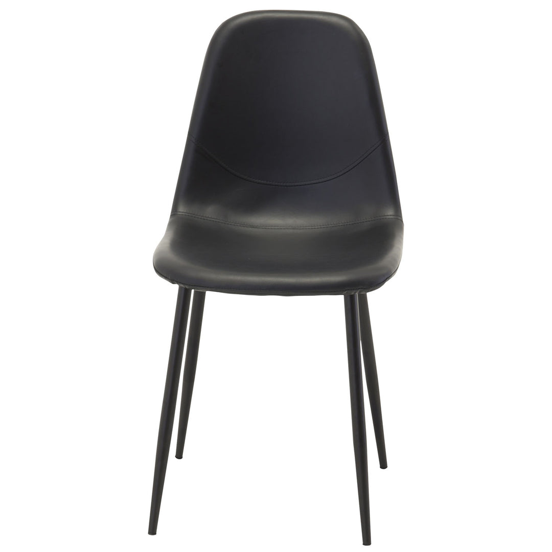 VENTURE DESIGN Polar spisebordsstol sort PU og metal