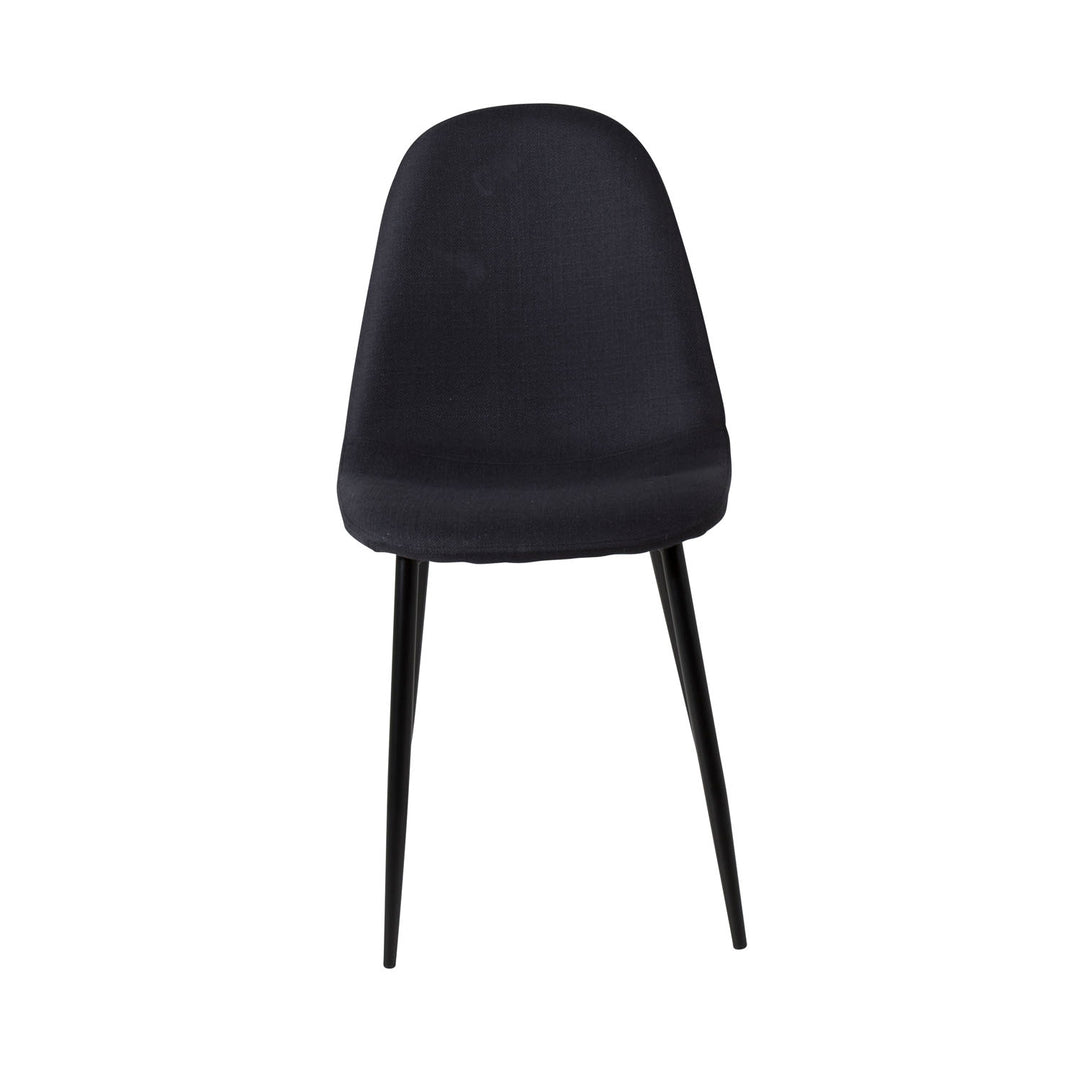 VENTURE DESIGN Polar spisebordsstol sort polyester og sort metal