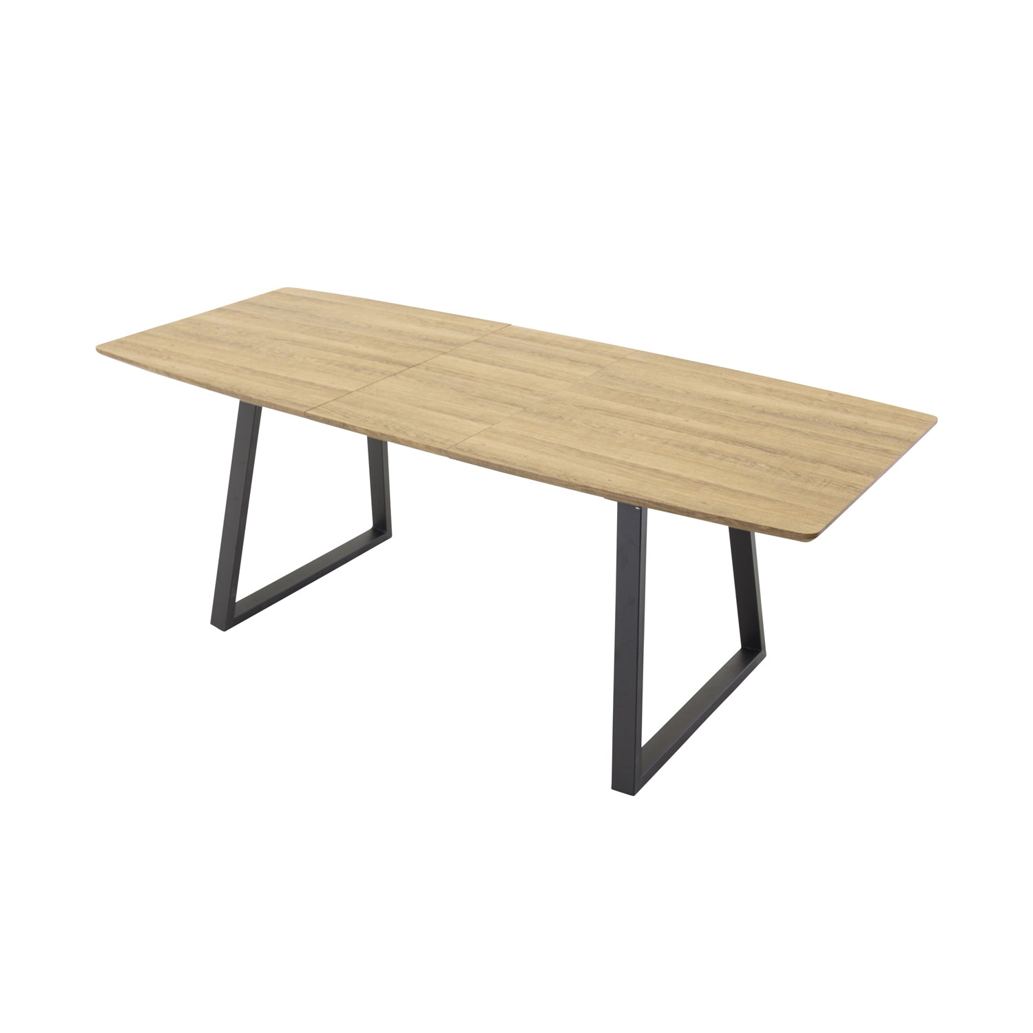 Produktbillede af VENTURE DESIGN Inca spisebord m. udtræk papir MDF og sort metal 160x85 i premium kvalitet