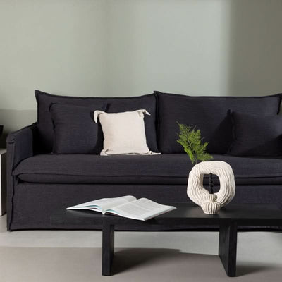 Stella sofaen på udsalg! 3-personers, sort hør polyester. Billig fragt & hurtig levering (1-2 dage). Spar op til 54%! Køb nu!