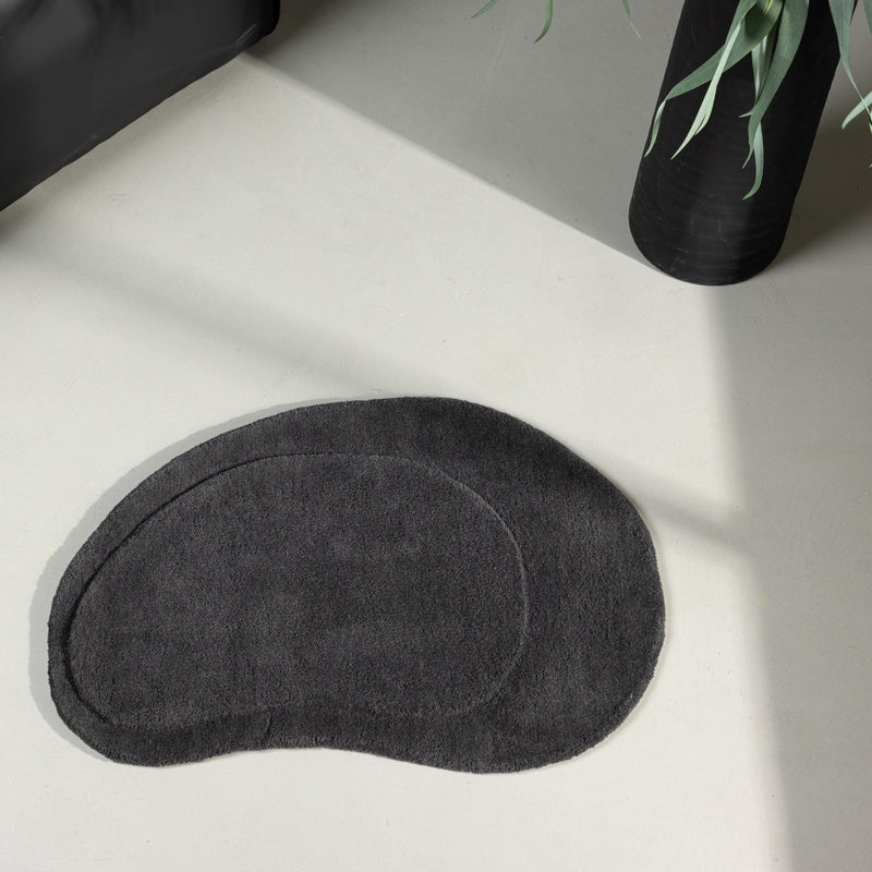 Produktbillede af Packo Dørmåtte i mørkegrå uld 50 x 75 cm. på tilbud i høj kvalitet