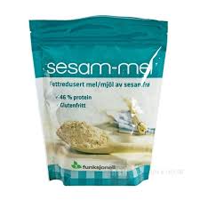 Produktbillede af Funktionel Mad Sesam-mel glutenfri 250 g. på tilbud