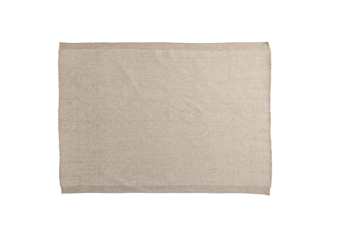 VENTURE DESIGN Vilma gulvtæppe rektangulær beige uld og bomuld 290x200