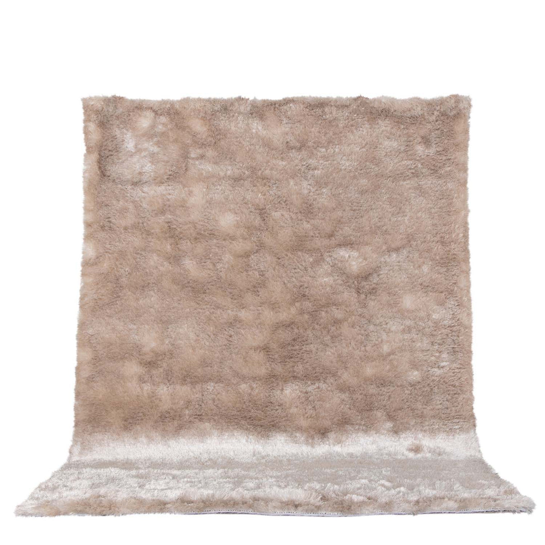 VENTURE DESIGN Shiva Shaggy gulvtæppe champagne polyester og bomuld 170x240