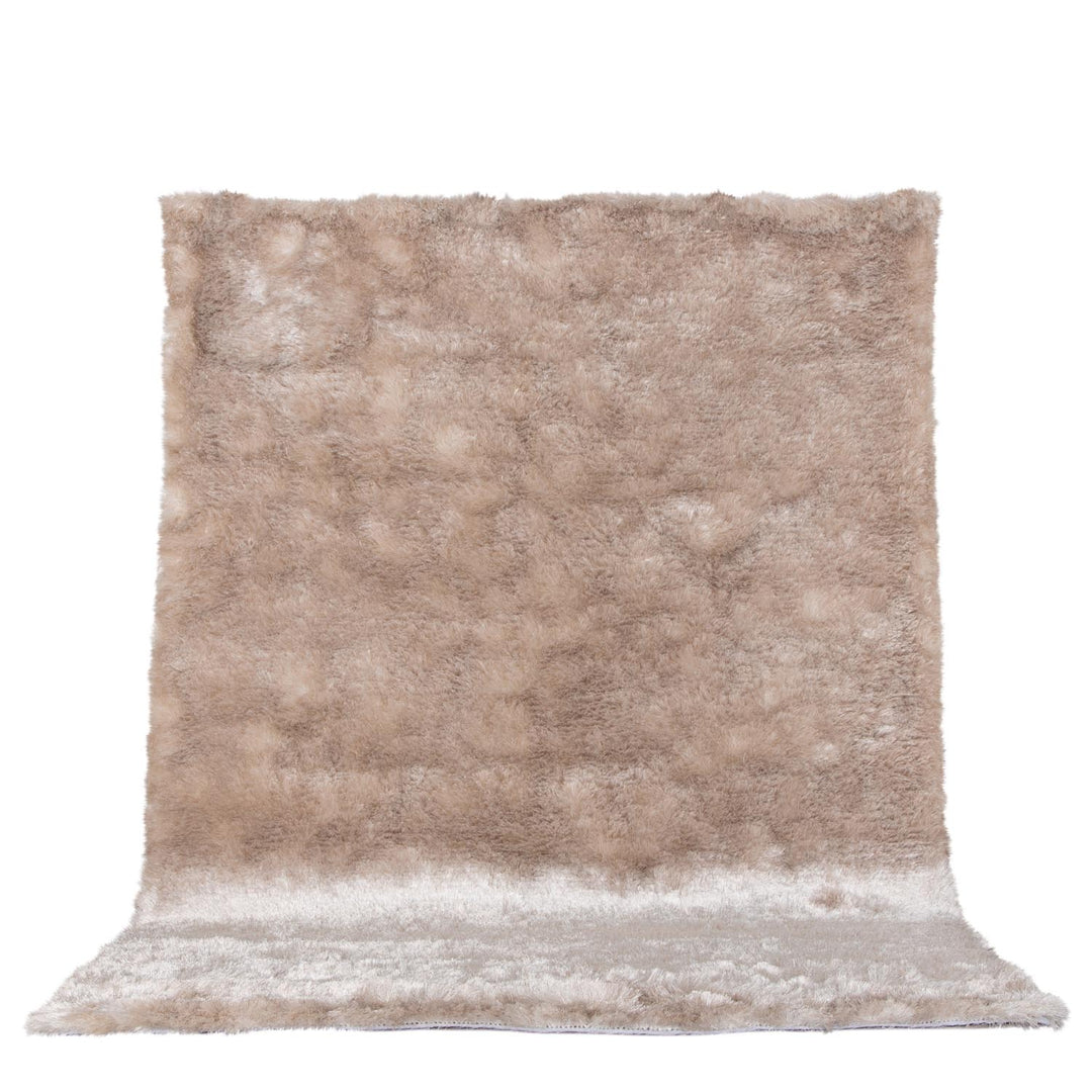 VENTURE DESIGN Shiva Shaggy gulvtæppe champagne polyester og bomuld 200x300